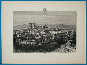 Alte Ansicht Auch France Auch.,  1885