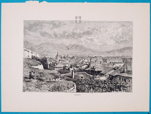 Alte Ansicht Chambéry France Chambéry.,  1885