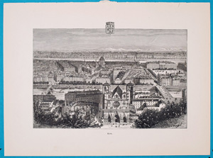Alte Ansicht Lyon France Lyon.,  1885