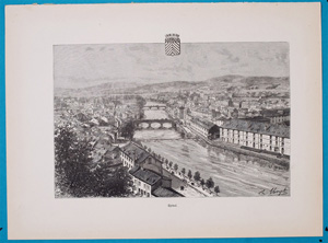 Alte Ansicht Epinal France Epinal.,  1885