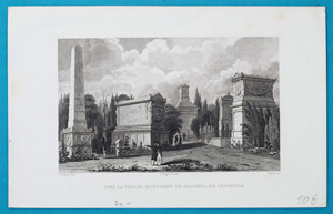 PERE LA CHAISE. MONUMENS DE MASSENA, DE LEFERRE, &c. PERE LA CHAISE. MONUMENS DE MASSENA, DE LEFERRE, &c., 1835