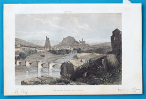 Alte Ansicht Le Puy Frankreich Le Puy,  1835