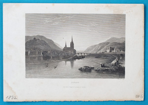 Alte Ansicht Bingen BINGEN, 1832