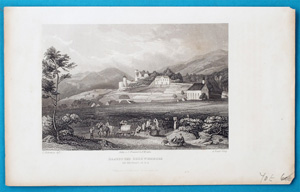 Alte Ansicht Haardt und Burg Winzingen HAARDT UND BURG WINZINGEN, 1835