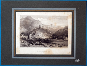 The Town and Castle of Itri. The Town and Castle of Itri.,  1835
