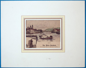 Alte Ansicht Hameln Weser Bergland Das Weser-Bergland., 1835