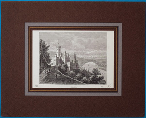 Alte Ansicht Burg Stolzenfels Stolzenfels, 1885