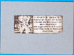 Saarlouis MARTYR DONATE.,  1800
