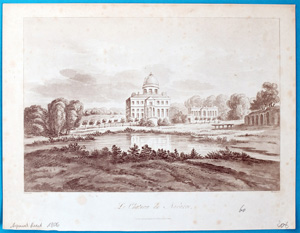 Alte Ansicht Rouen Navarre Frankreich Le Chateau de Navarre., 1805