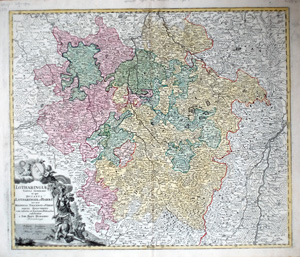 Alte Landkarte Lothringen Elsaß Lorraine Alsace LOTHARINGIA Tabula Generalis in qua DUCATUS LOTHARINGIAE ET BARR, 1635