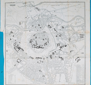 Alter Stadtplan Wien WIEN,  1873